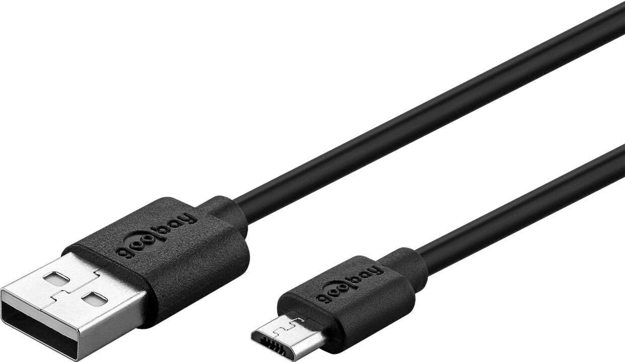 Goobay, Micro-USB 5 W, 1 m. цена и информация | Kabeļi un vadi | 220.lv