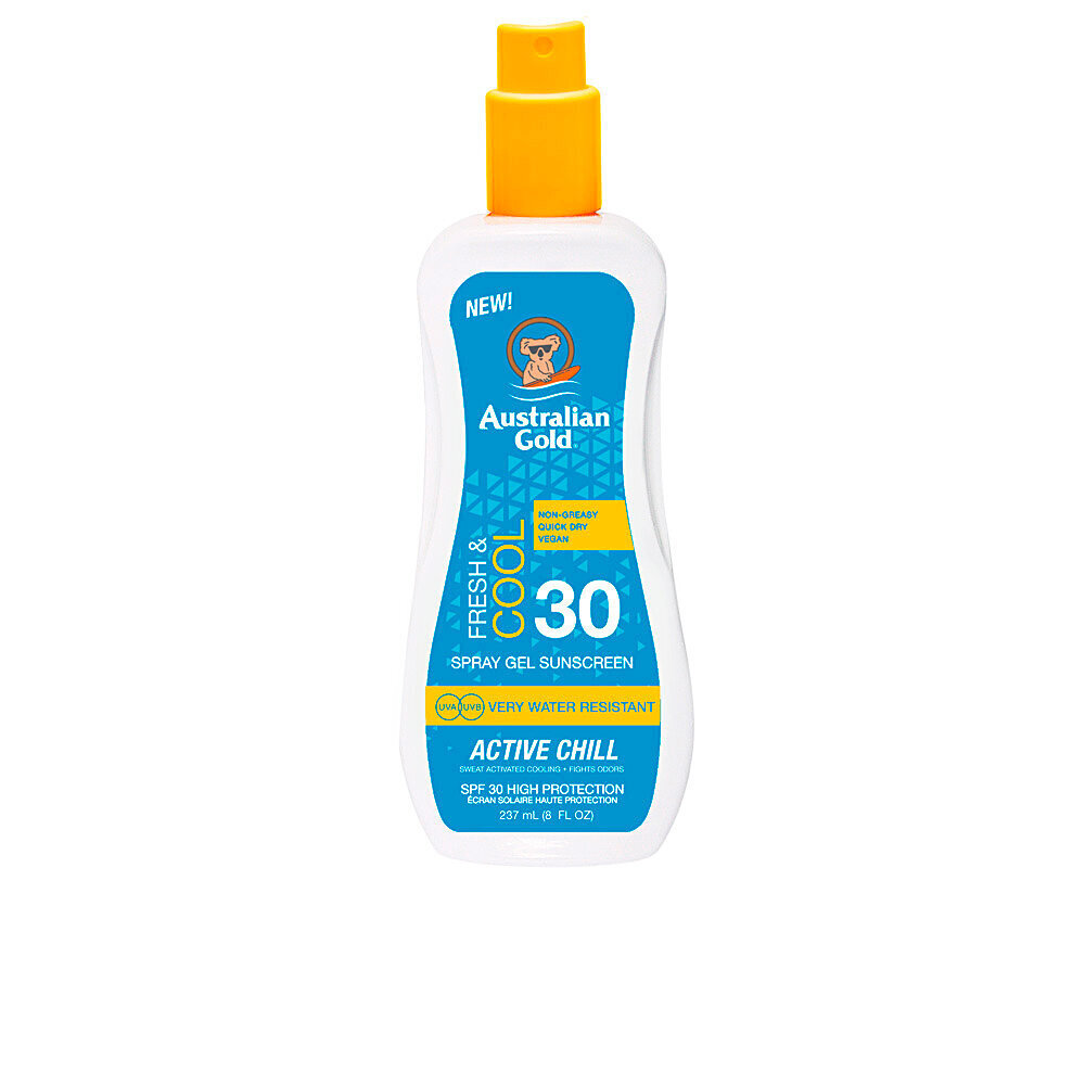 Sauļošanās sprejs Australian Gold X-Treme Sport Spray Gel Sunscreen SPF30, 237 ml цена и информация | Sauļošanās krēmi | 220.lv