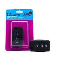 Силиконовый чехол для автомобильного ключа - Черный для VW SEAT SKODA цена и информация | Авто принадлежности | 220.lv