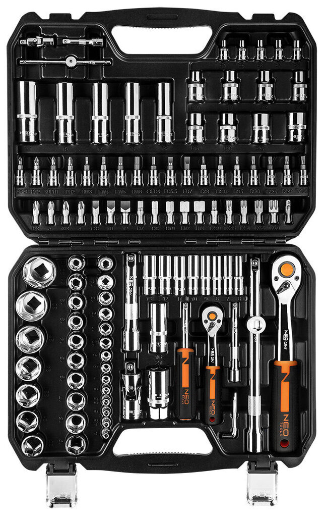 Instrumentu komplekts Neo 10-066, 110 gab. цена и информация | Instrumentu kastes | 220.lv