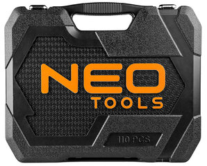 Набор инструментов Neo, 10-066, 110 шт. цена и информация | Ящики для инструментов, держатели | 220.lv