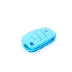 Силиконовый чехол для автомобильного ключа от AUDI, светло-синий цена и информация | Авто принадлежности | 220.lv