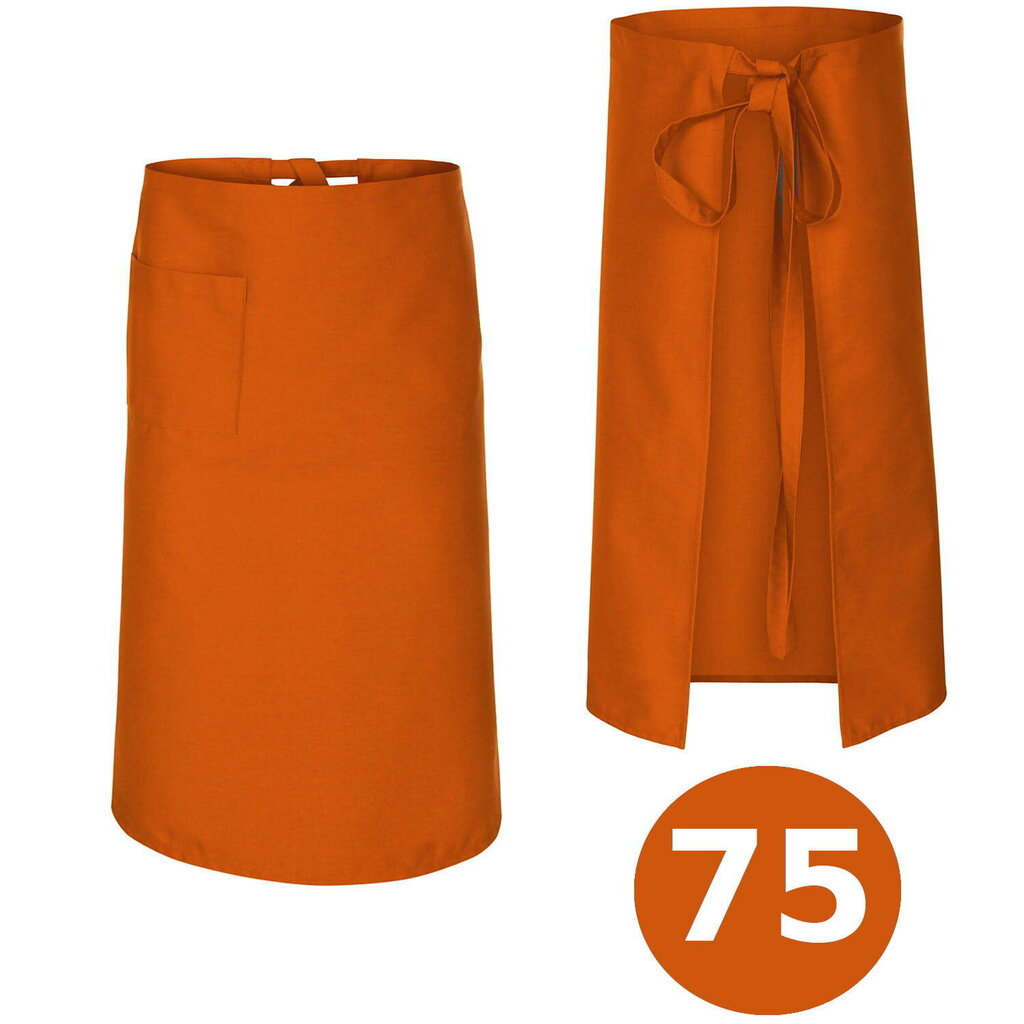 Viesmīļa priekšauts oranžā krāsā 75 cm garš cena un informācija | Virtuves dvieļi, cimdi, priekšauti | 220.lv