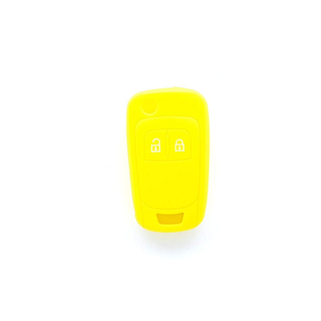 Silikona automašīnas atslēgas maciņš - Dzeltens priekš OPEL CHEVROLET cena un informācija | Auto piederumi | 220.lv