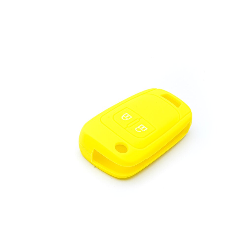 Silikona automašīnas atslēgas maciņš - Dzeltens priekš OPEL CHEVROLET cena un informācija | Auto piederumi | 220.lv