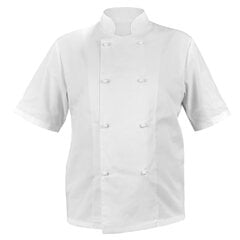 Pavāru blūze balta, īsām piedurknēm, ar baltām pogām cena un informācija | Virtuves dvieļi, cimdi, priekšauti | 220.lv