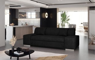 Dīvāns Porto 3, 210x90x98 cm, melns cena un informācija | Dīvāni | 220.lv