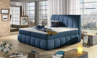Кровать  Vincenzo, 160х200 см, синяя цена и информация | Кровати | 220.lv