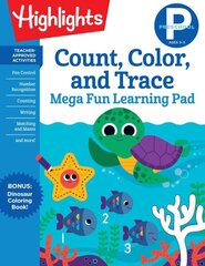 Preschool Count, Color, and Trace Mega Fun Learning Pad cena un informācija | Grāmatas mazuļiem | 220.lv