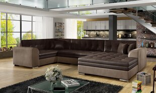 Stūra dīvāns Damario, brūns cena un informācija | Stūra dīvāni | 220.lv