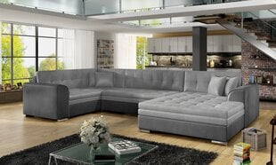 Stūra dīvāns Damario, pelēks cena un informācija | Stūra dīvāni | 220.lv