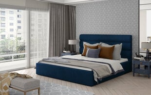 Кровать  Caramel, 200х200 см, синего цвета цена и информация | Кровати | 220.lv