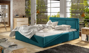 Кровать Belluno, 180x200 см, синяя цена и информация | Кровати | 220.lv