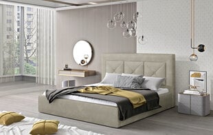 Кровать  Cloe, 140х200 см, песочный цвет цена и информация | Кровати | 220.lv