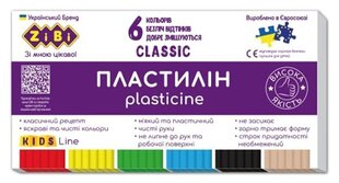 Plastilīns Zibi Classic Kids Line, 6 krāsas, 120 g cena un informācija | Kancelejas preces | 220.lv