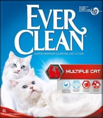 Kaķu pakaiši Ever Clean Multiple Cat, 6 L cena un informācija | Smiltis un pakaiši | 220.lv