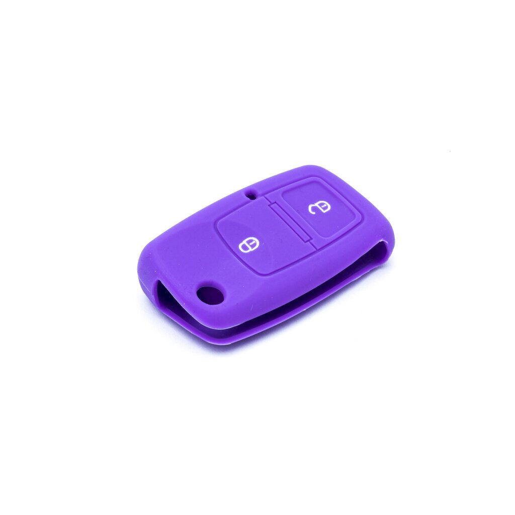 Silikona automašīnas atslēgas maciņš - Violets priekš SEAT SKODA VW cena un informācija | Auto piederumi | 220.lv