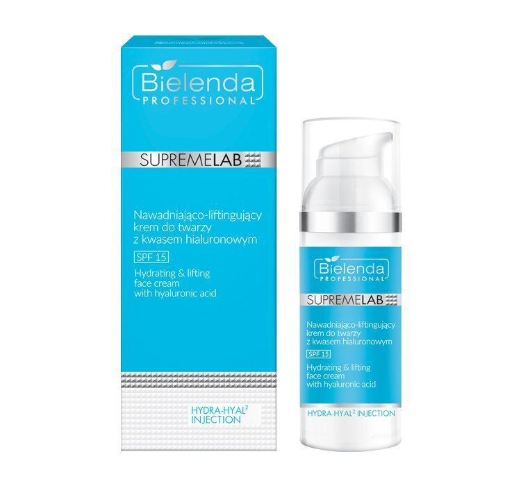 SupremeLab Hydra-Hyal2 Injection SPF15 mitrinošs un liftings sejas krēms ar hialuronskābi 50ml цена и информация | Sejas krēmi | 220.lv