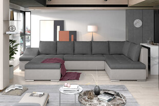 Stūra dīvāns Giovanni, pelēks cena un informācija | Stūra dīvāni | 220.lv