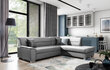 Stūra dīvāns Bergen, pelēks цена и информация | Stūra dīvāni | 220.lv