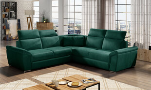 Stūra dīvāns Federico, zaļš cena un informācija | Stūra dīvāni | 220.lv