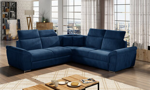 Stūra dīvāns Federico, zils cena un informācija | Stūra dīvāni | 220.lv