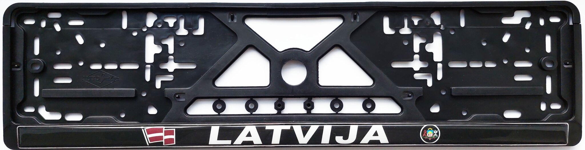 Numura zīmes rāmis turētājs Virbantė Latvija, 520x110 mm, 1 gab. cena un informācija | Auto piederumi | 220.lv