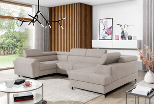Stūra dīvāns Escada, smilšu cena un informācija | Stūra dīvāni | 220.lv