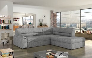 Stūra dīvāns Elano, pelēks cena un informācija | Stūra dīvāni | 220.lv
