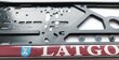 Numura zīmes rāmis turētājs Virbantė Latgola Latvija, 520x110 mm, 1 gab. cena un informācija | Auto piederumi | 220.lv