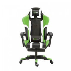 Spēļu un biroja krēsls Herzberg HG-8083 Tric, zaļš cena un informācija | Biroja krēsli | 220.lv