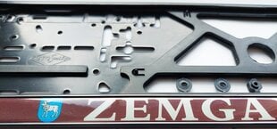 Рамка для автомобильного номера "Zemgale Latvija" 520mm x 110mm Virbantė цена и информация | ПОЛКА-ОРГАНИЗАТОР ДЛЯ ТЕЛЕФОНА В АВТОМОБИЛЬ | 220.lv