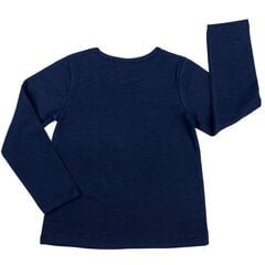 T-krekls ar gulbja apdruku meitenēm Kanz, tumši zils cena un informācija | Krekli jaundzimušajiem | 220.lv