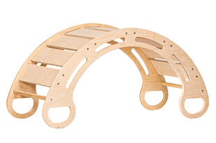 Montessori koka šūpuļkrēsls, 100 cm, zaļš цена и информация | Развивающие игрушки | 220.lv