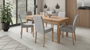Обеденный комплект ADRK Furniture Rodos 81, коричневый/серый цвет цена и информация | Комплекты мебели для столовой | 220.lv
