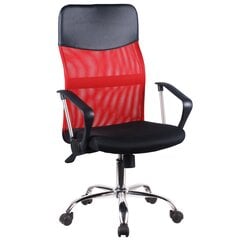 Biroja krēsls Akord OCF-7, melns/sarkans цена и информация | Офисные кресла | 220.lv