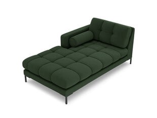 Kreisās puses kušete Bali, 185x102x75 cm, tumši zaļa/melna цена и информация | Кресла в гостиную | 220.lv