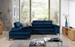 Stūra dīvāns Eridano, zils cena un informācija | Stūra dīvāni | 220.lv
