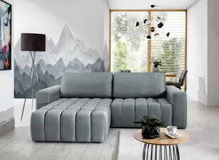Stūra dīvāns Bonett, pelēks cena un informācija | Stūra dīvāni | 220.lv