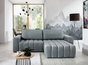 Stūra dīvāns Bonett, pelēks cena un informācija | Stūra dīvāni | 220.lv