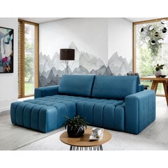 Stūra dīvāns Bonett, zils cena un informācija | Stūra dīvāni | 220.lv