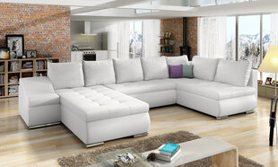 Stūra dīvāns Giovanni, balts cena un informācija | Stūra dīvāni | 220.lv