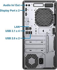 ProDesk 600 G3 MT i5-7500 8GB 1TB SSD 1TB HDD Windows 10 Pro cena un informācija | Stacionārie datori | 220.lv