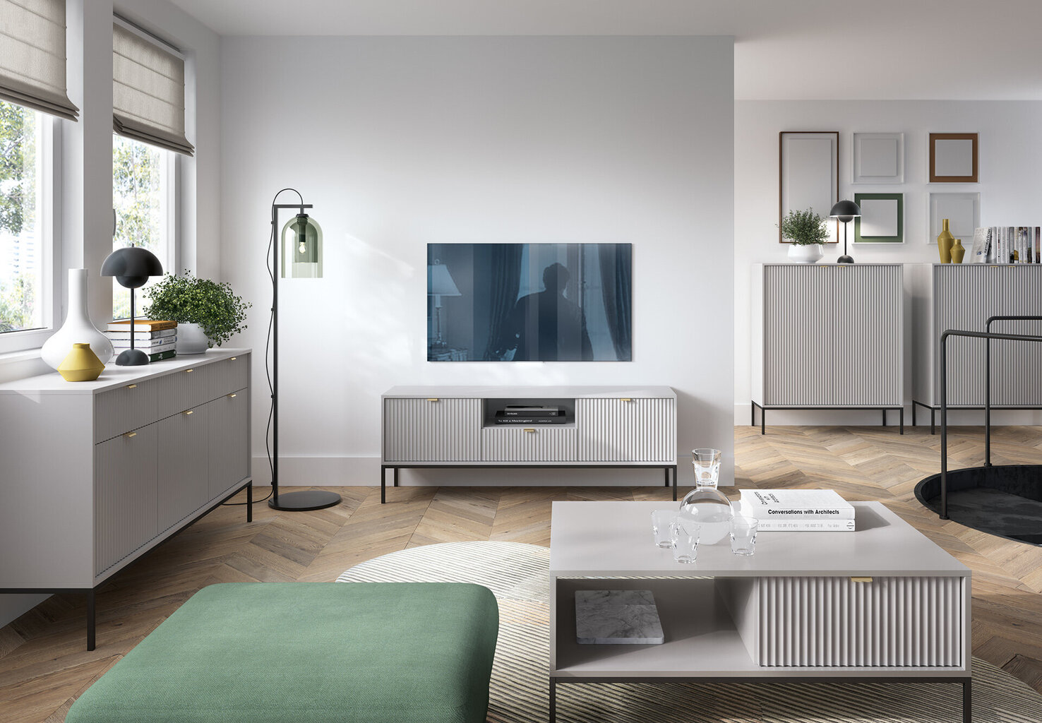 Kafijas galdiņš AKL Furniture Nova Sands L104, pelēks цена и информация | Žurnālgaldiņi | 220.lv