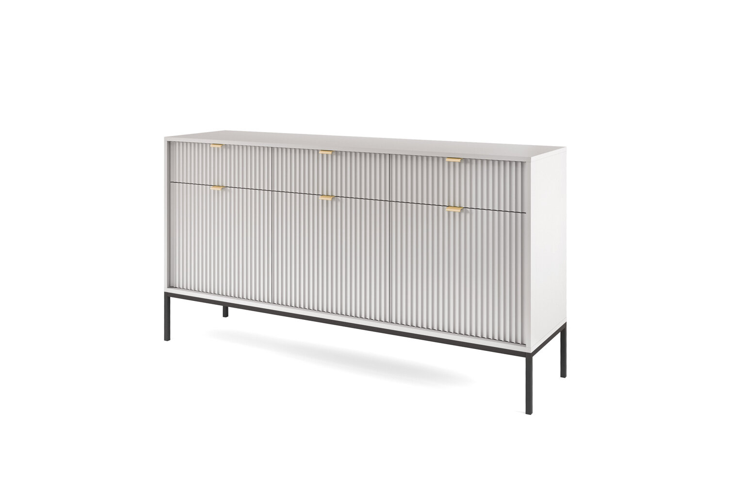 Kumode AKL Furniture Nova Sands KSZ154, pelēka cena un informācija | Kumodes | 220.lv