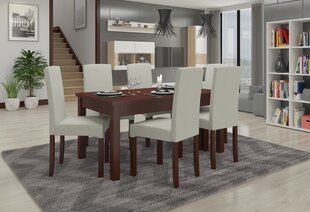Комплект кухонной мебели ADRK Furniture Rodos 56, коричневый/песочный цвет цена и информация | Комплекты мебели для столовой | 220.lv