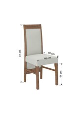 Обеденный комплект ADRK Furniture Rodos 57, коричневый/серый цена и информация | Комплекты мебели для столовой | 220.lv