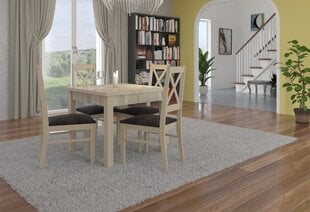 Ēdamistabas komplekts ADRK Furniture Rodos 38, smilškrāsas/pelēks цена и информация | Комплекты мебели для столовой | 220.lv