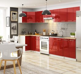 Кухонный шкаф Akord Oliwia S60, красный/белый цвет цена и информация | Кухонные шкафчики | 220.lv