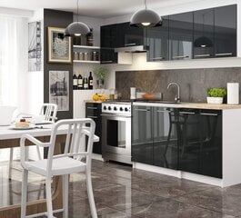Кухонный шкаф Akord Oliwia S60, черный/белый цвет цена и информация | Кухонные шкафчики | 220.lv